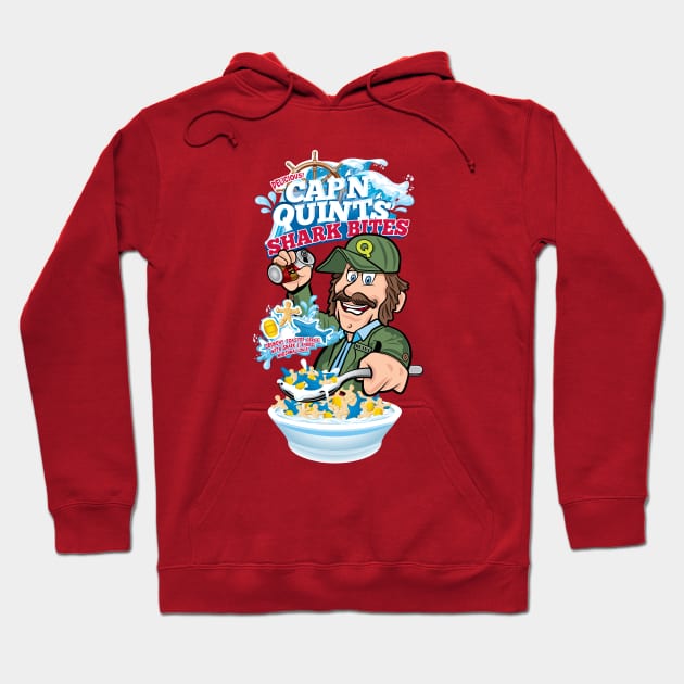 Captain Quint's Shark Bites Hoodie by SaltyCult